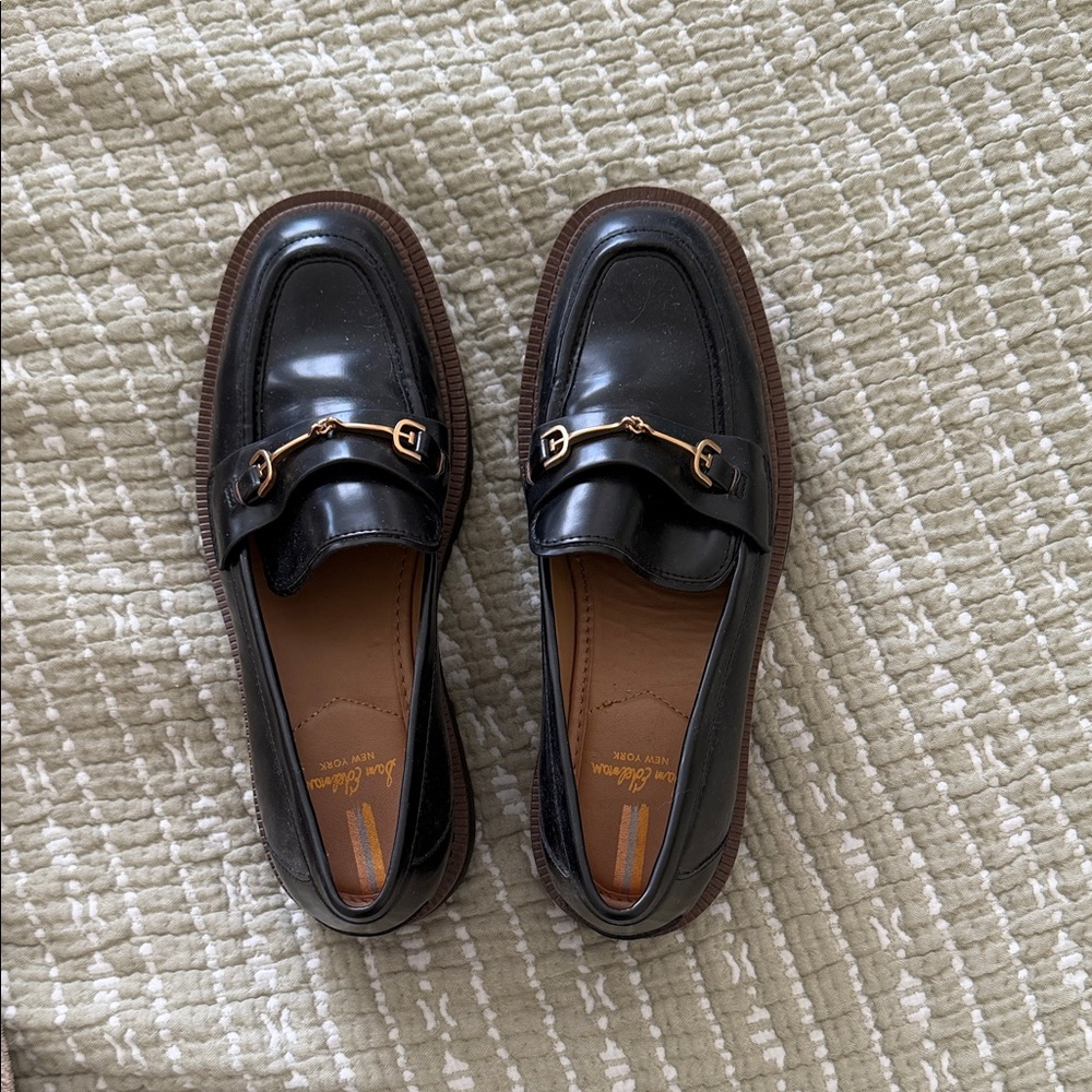 Sam Edelman black platform loafers